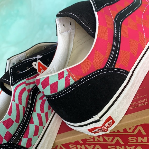 VANS OLD SKOOL TWIST WRAP CHECKER BLACK/CABARET MN - Picture 11 of 16